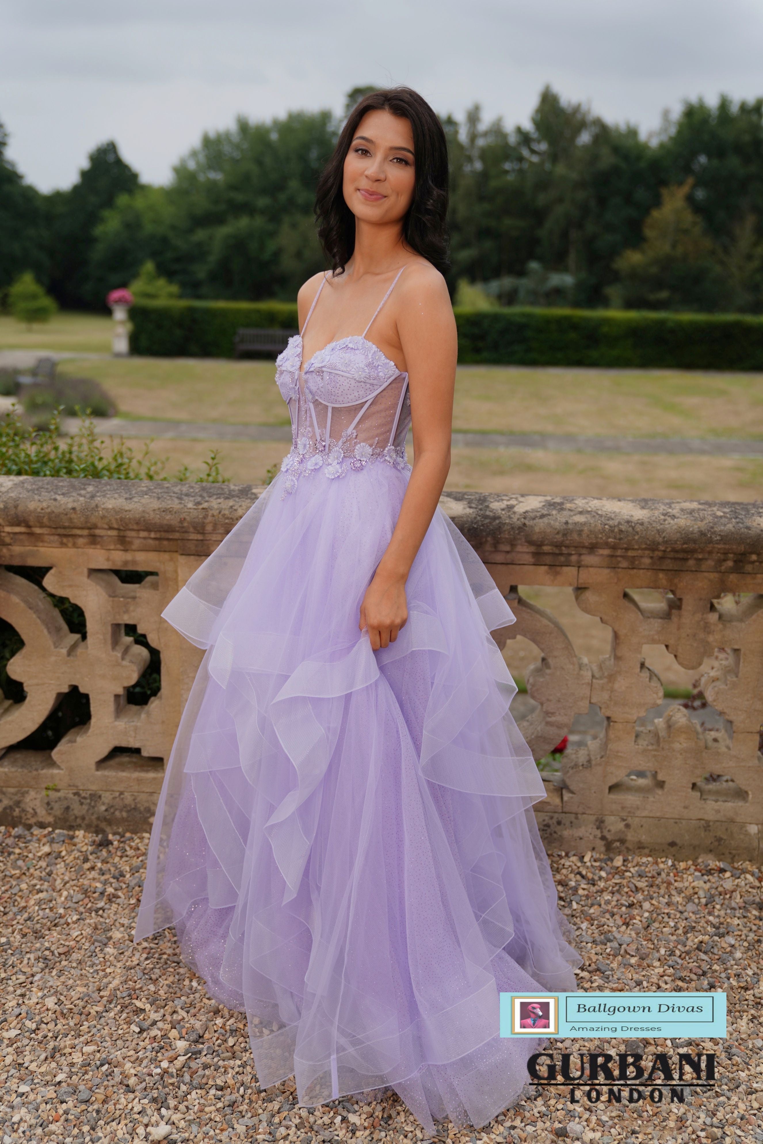 waterfall evening dress Azure Waterfall Gown Teuta Matoshi