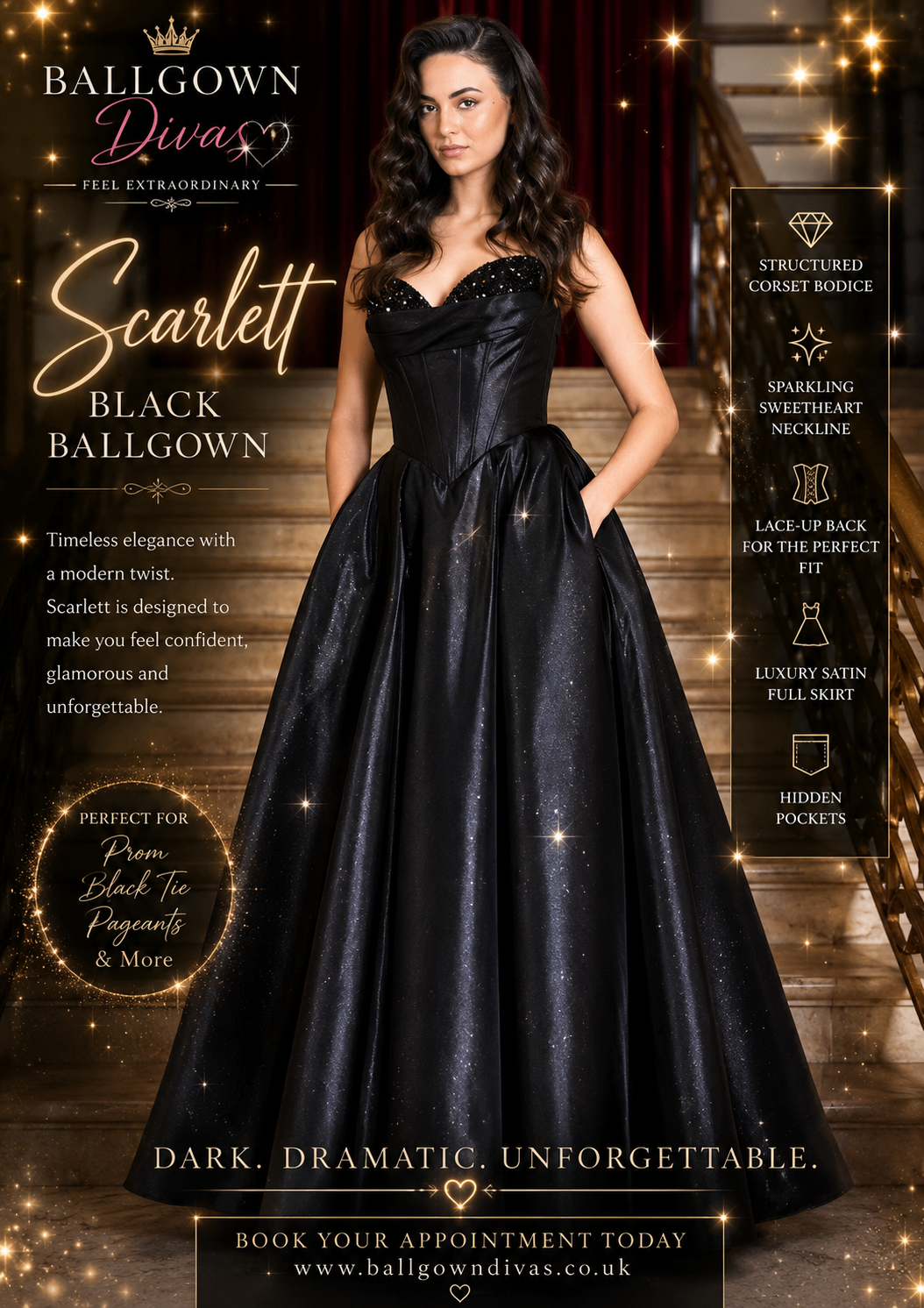 Scarlett - Corset Prom Dress
