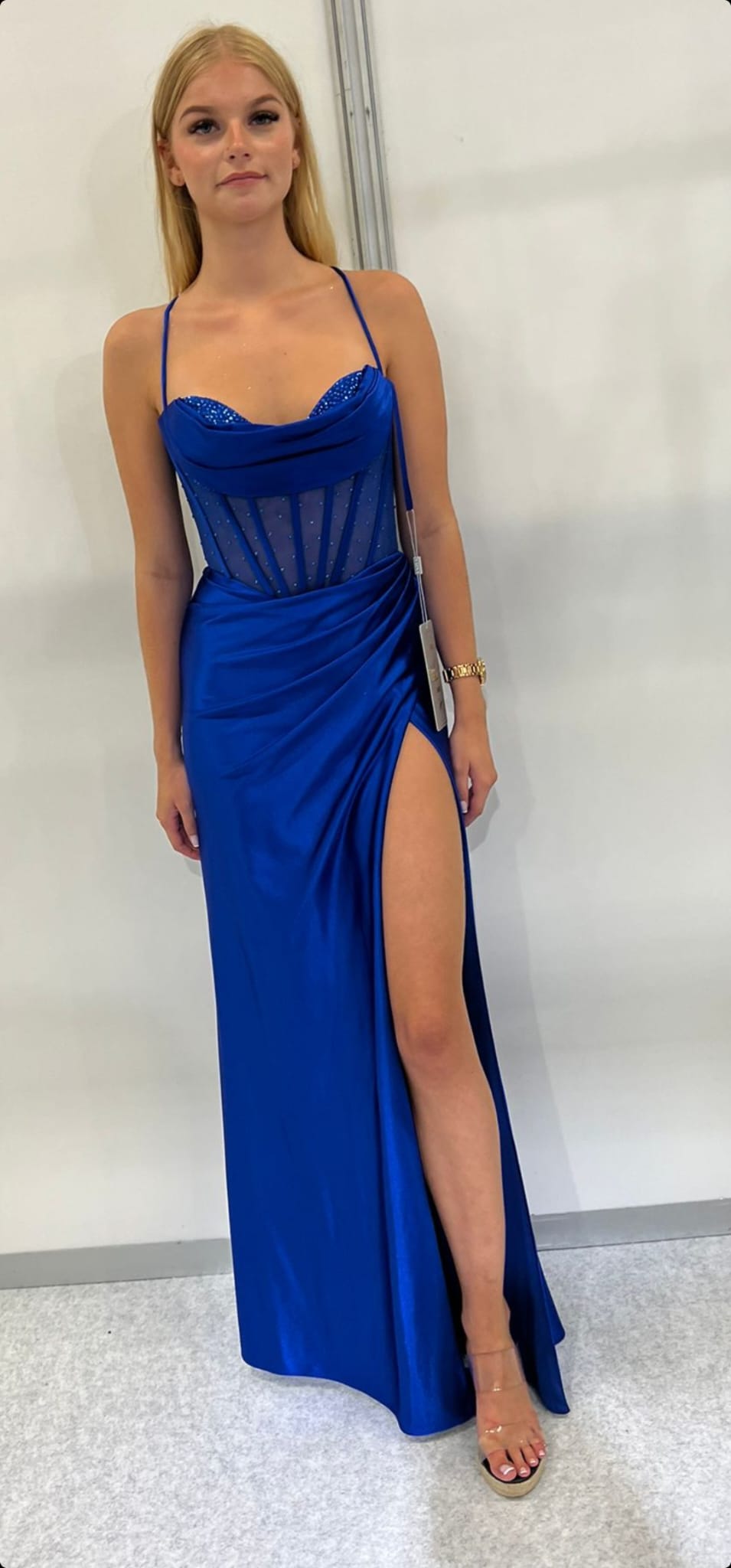 Wrap around prom dress fashion