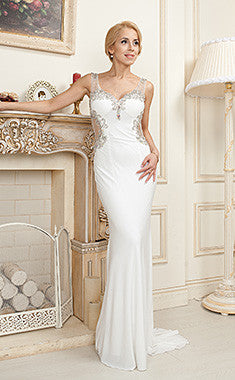 Ivory evening dress clearance uk