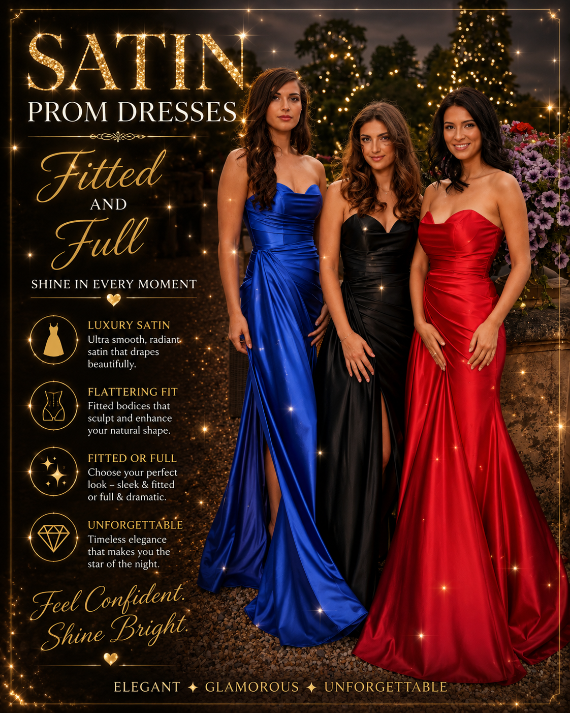 Satin Prom Dresses