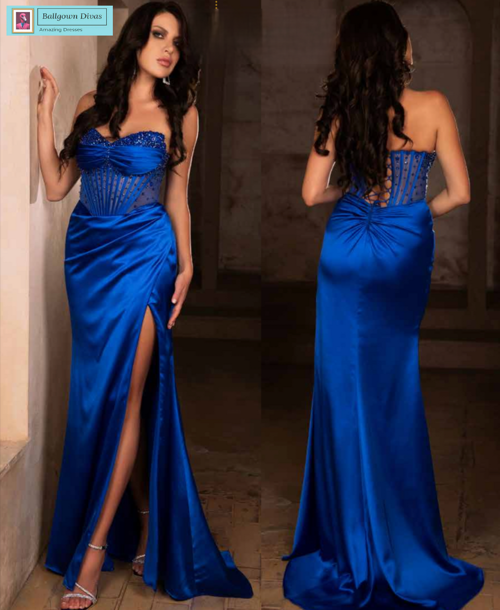 Fitted Prom Evening Dress - Isadora
