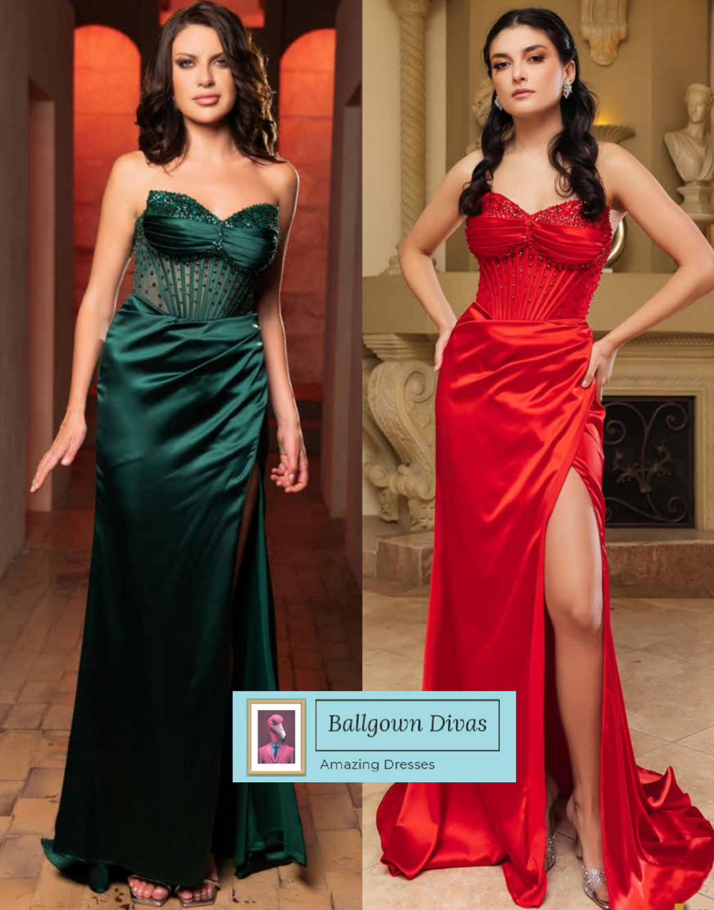 Fitted Prom Evening Dress - Isadora