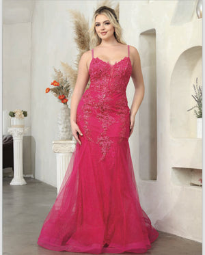 Fishtail Prom Evening Dress - Dora