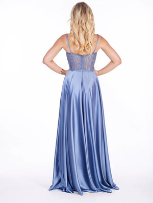 A - Line Prom Evening Dress - Isla B