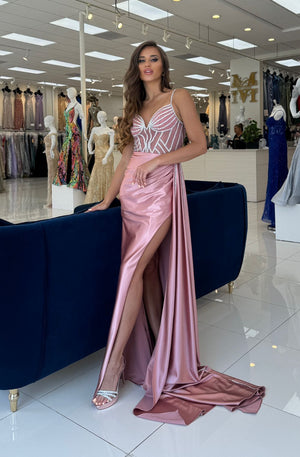 Fitted Prom Evening Dress - Nova