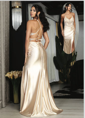 Fitted Prom Evening Dress - Alix