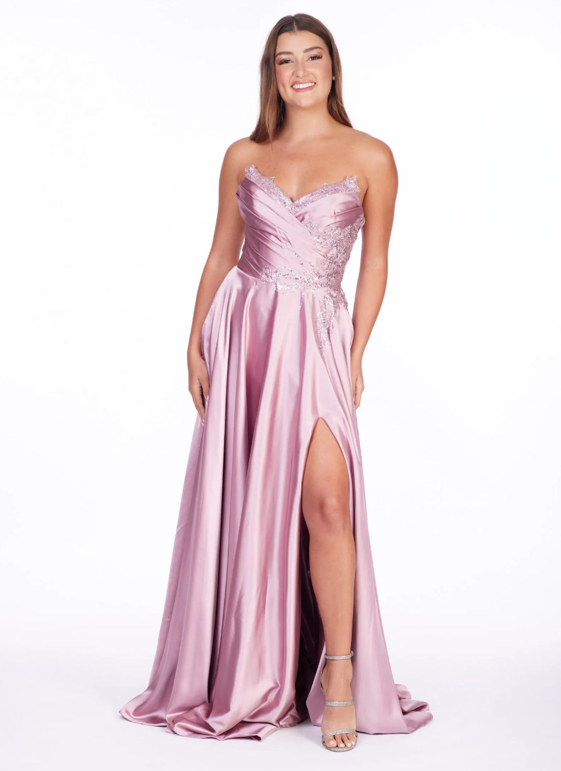 claire prom dress New Claire Design Dark Grey Rhinestone Beaded Long Prom Dresses, Chic ClaireBridal