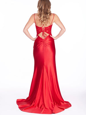 Fitted Prom Evening Dress - Poppy