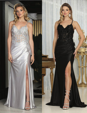 Fitted Prom Evening Dress - Alix