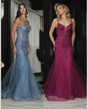 Fishtail Prom Evening Dress - Dora