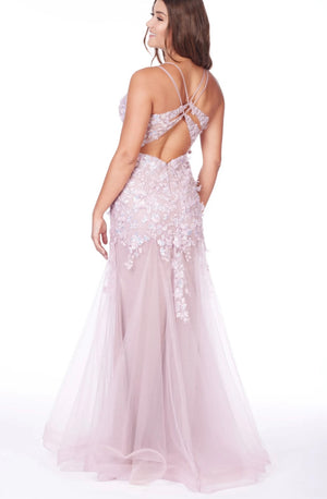 Fishtail Prom Evening Dress - Flora