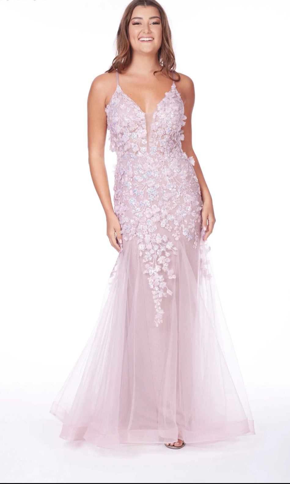 Fishtail Prom Evening Dress - Flora