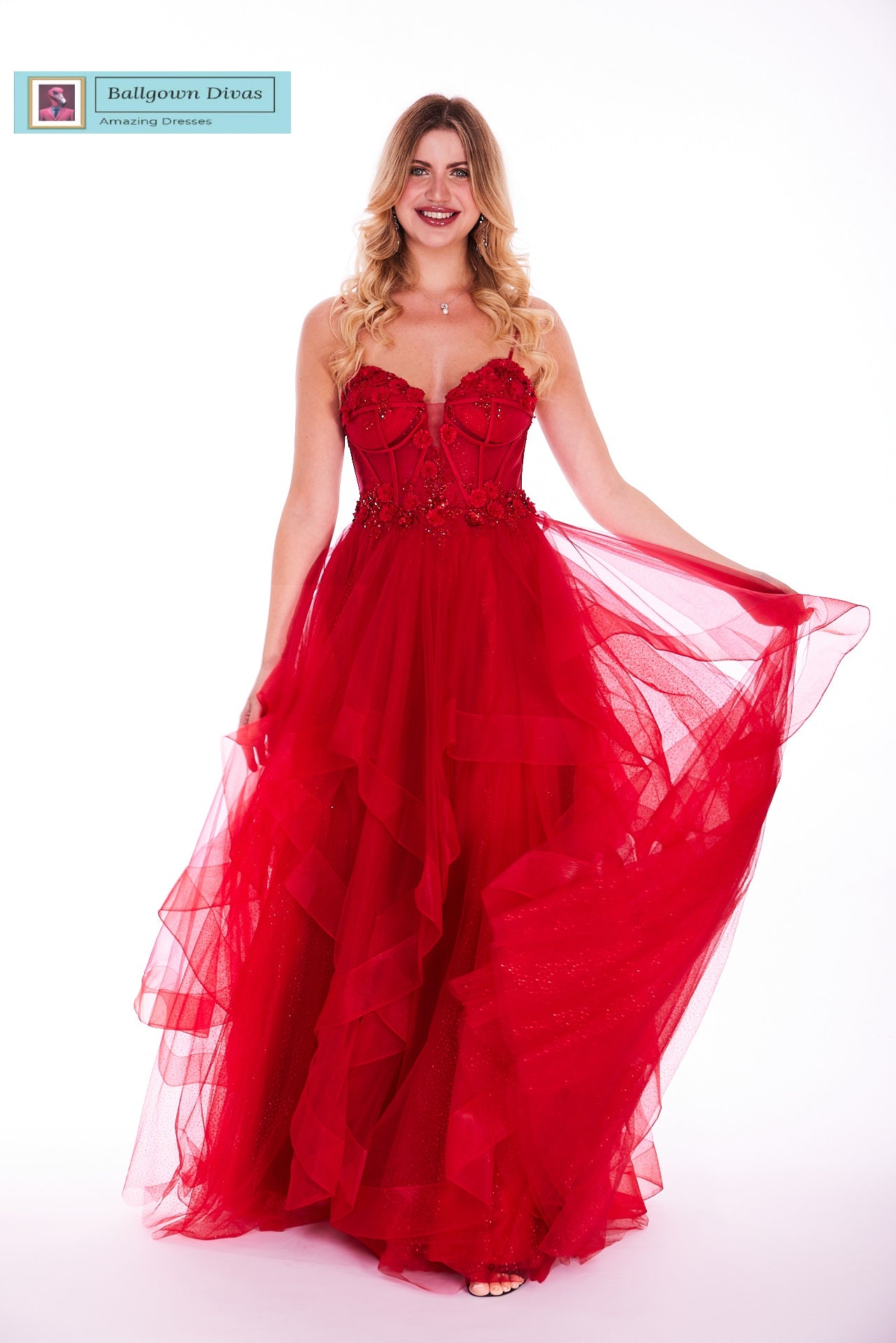 Waterfall Prom Evening Dress - Peri