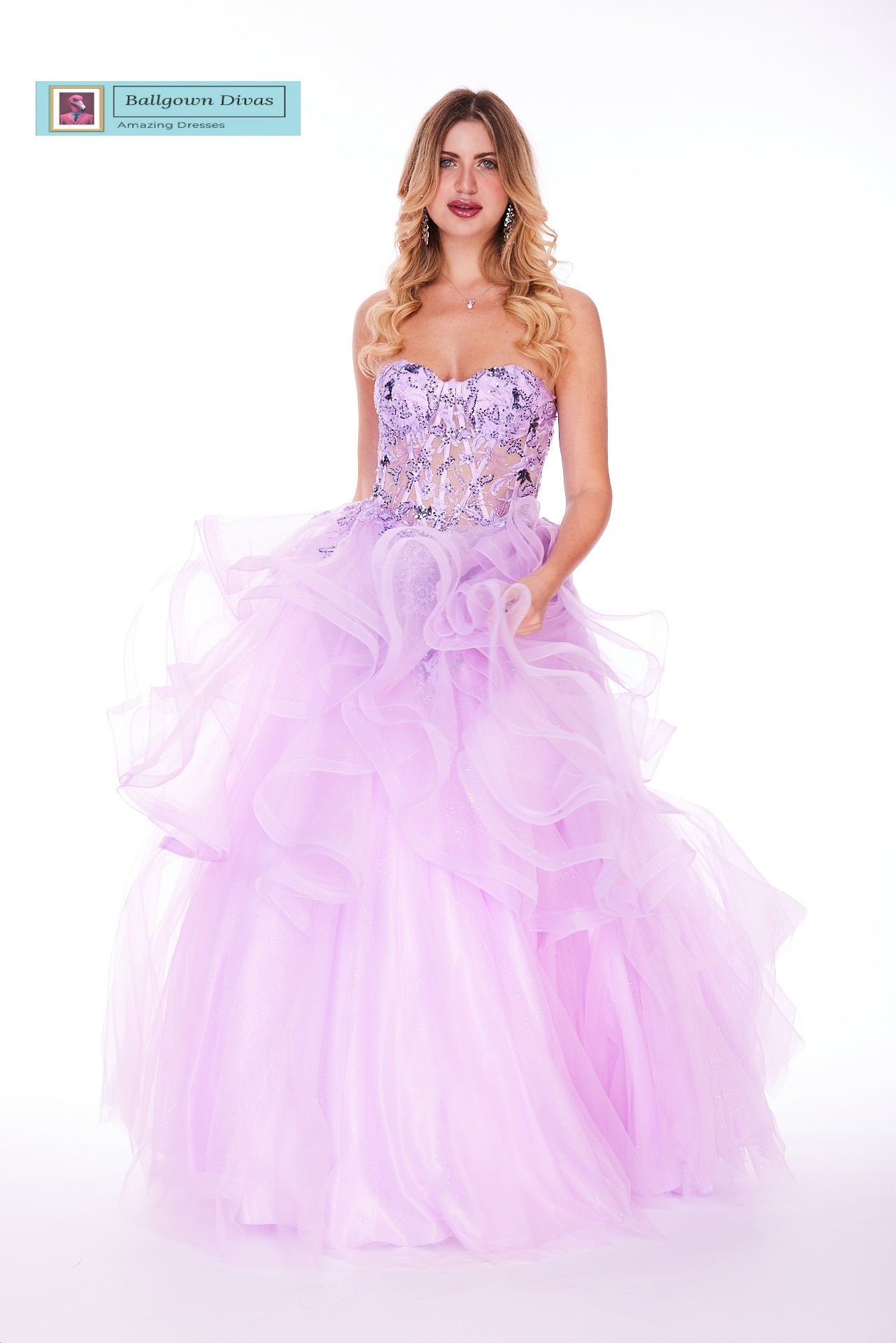 Waterfall Prom Evening Dress - Talia