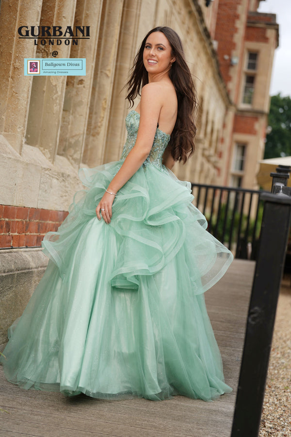 Waterfall Prom Evening Dress - Talia