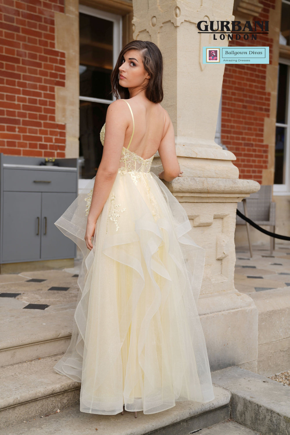 Waterfall Prom Evening Dress - Sunny