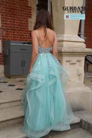 Waterfall Prom Evening Dress - Sunny