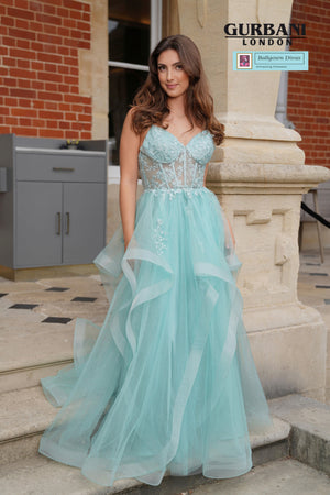 Waterfall Prom Evening Dress - Sunny