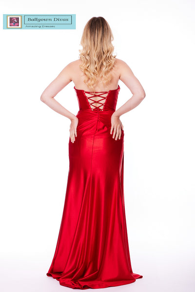 Fitted Prom Evening Dress - Finley