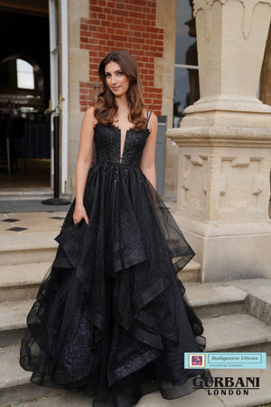 Waterfall Prom Evening Dress - Peachy
