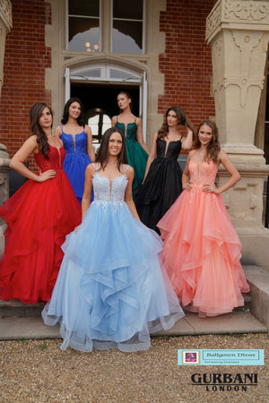 Waterfall Prom Evening Dress - Peachy