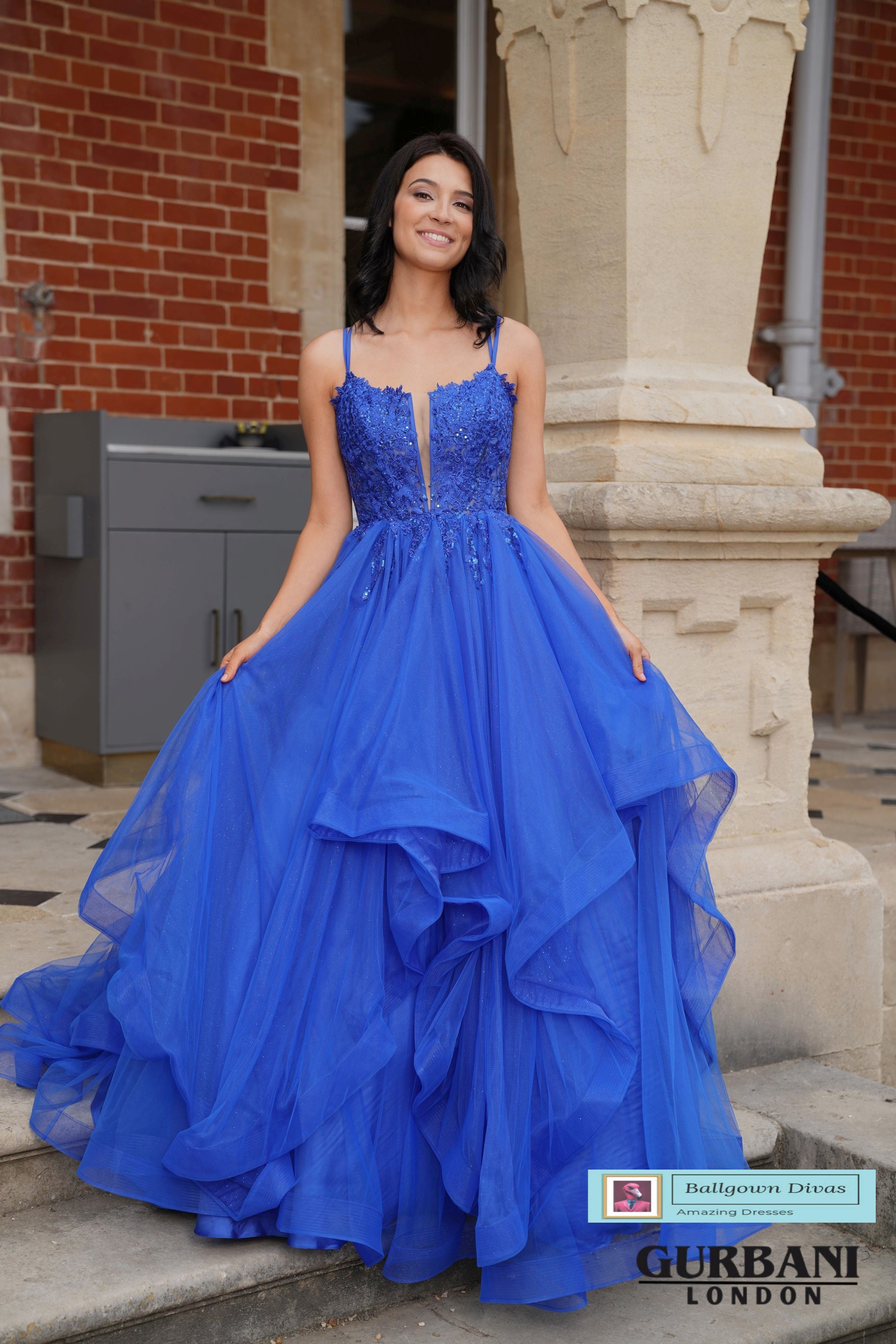 Waterfall Prom Evening Dress - Peachy Waterfall Prom Evening Dress - Peachy