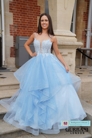 Waterfall Prom Evening Dress - Peachy