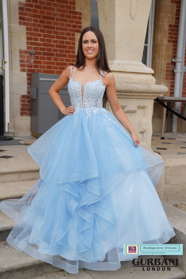 Waterfall Prom Evening Dress - Peachy
