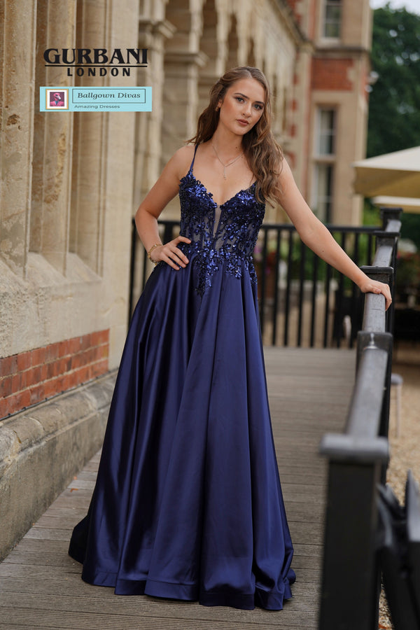 A - Line Prom Evening Dress - Demi