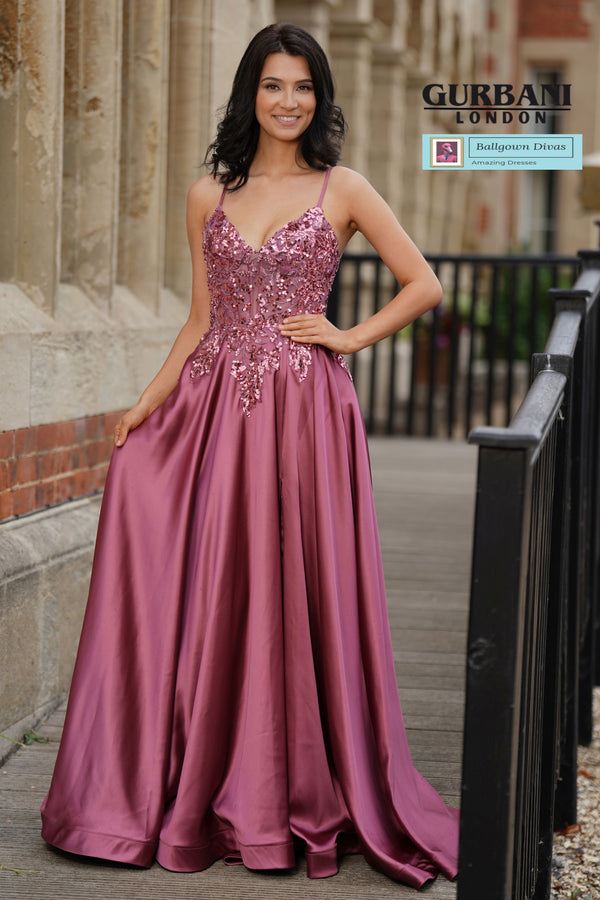A - Line Prom Evening Dress - Demi