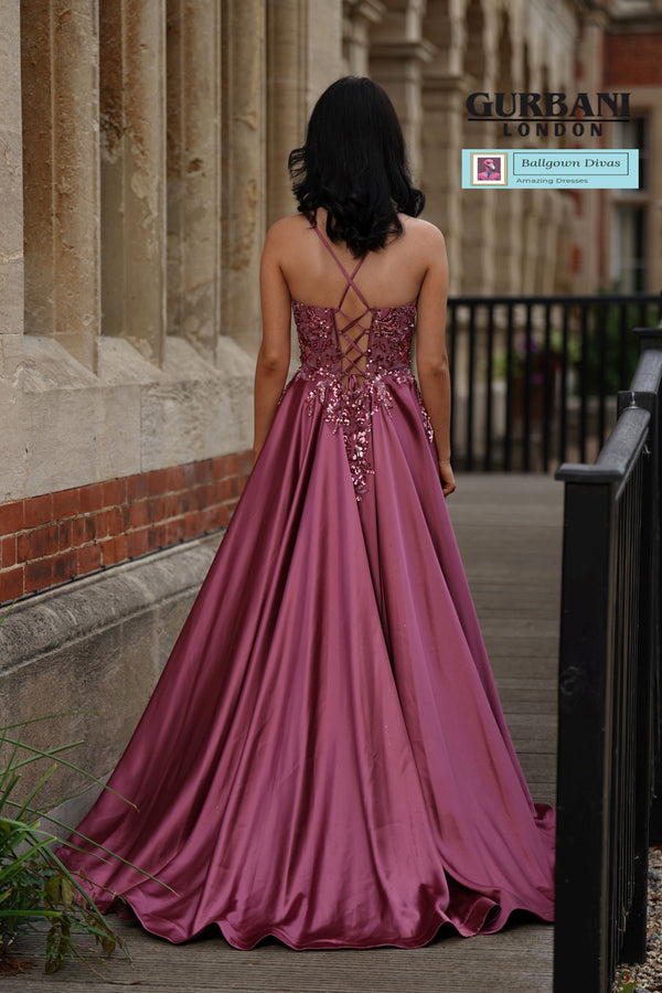 A - Line Prom Evening Dress - Demi