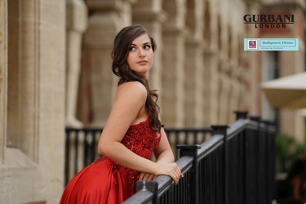 A - Line Prom Evening Dress - Demi