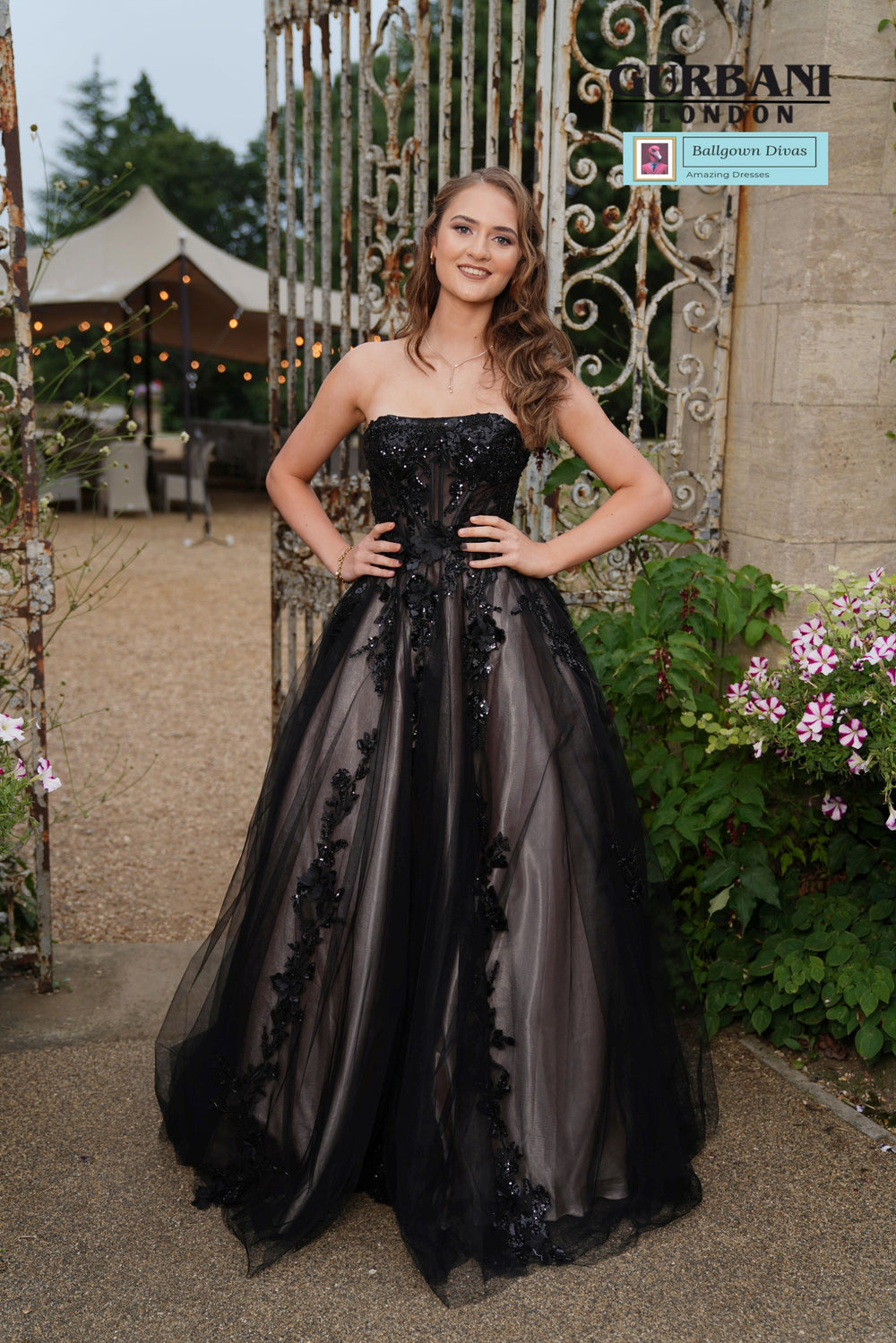 Tulle Prom Evening Dress - Blackie