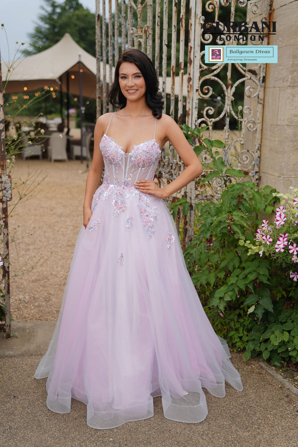 Tulle Prom Evening Dress - Crystal