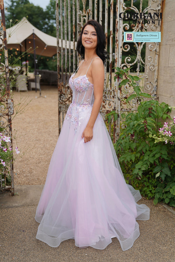 Tulle Prom Evening Dress - Crystal