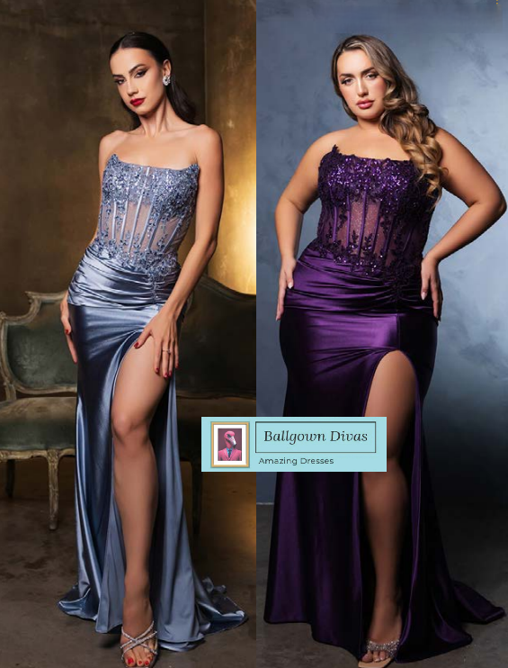 Fitted Prom Evening Dress - Innis