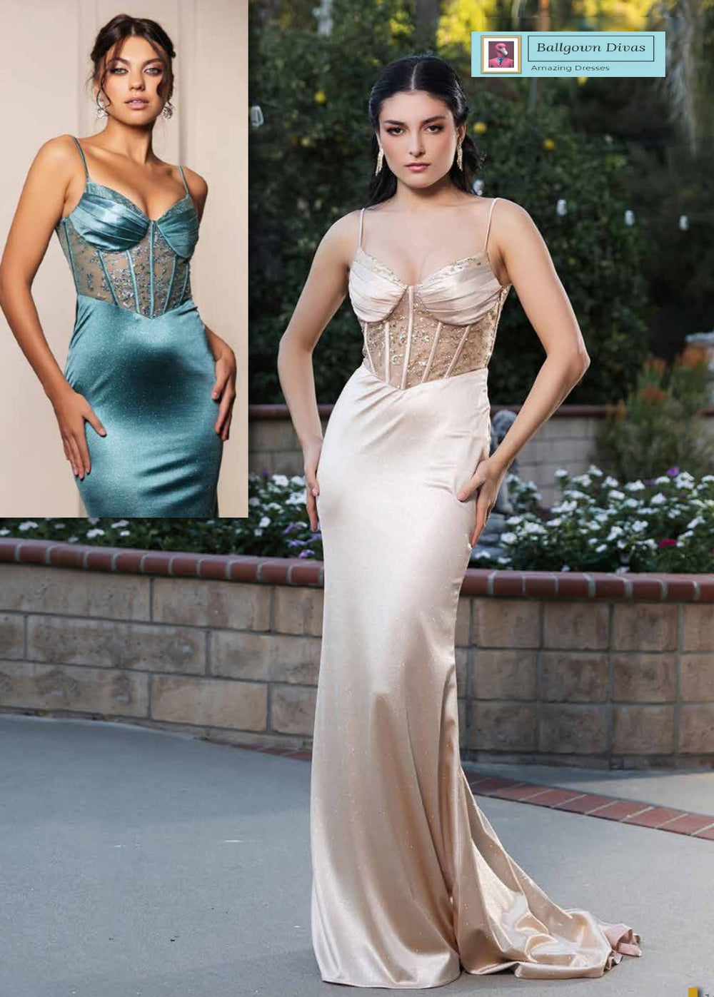 Fitted Prom Evening Dress - Isabeau