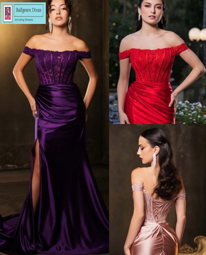 Fitted Prom Evening Dress - Isabella