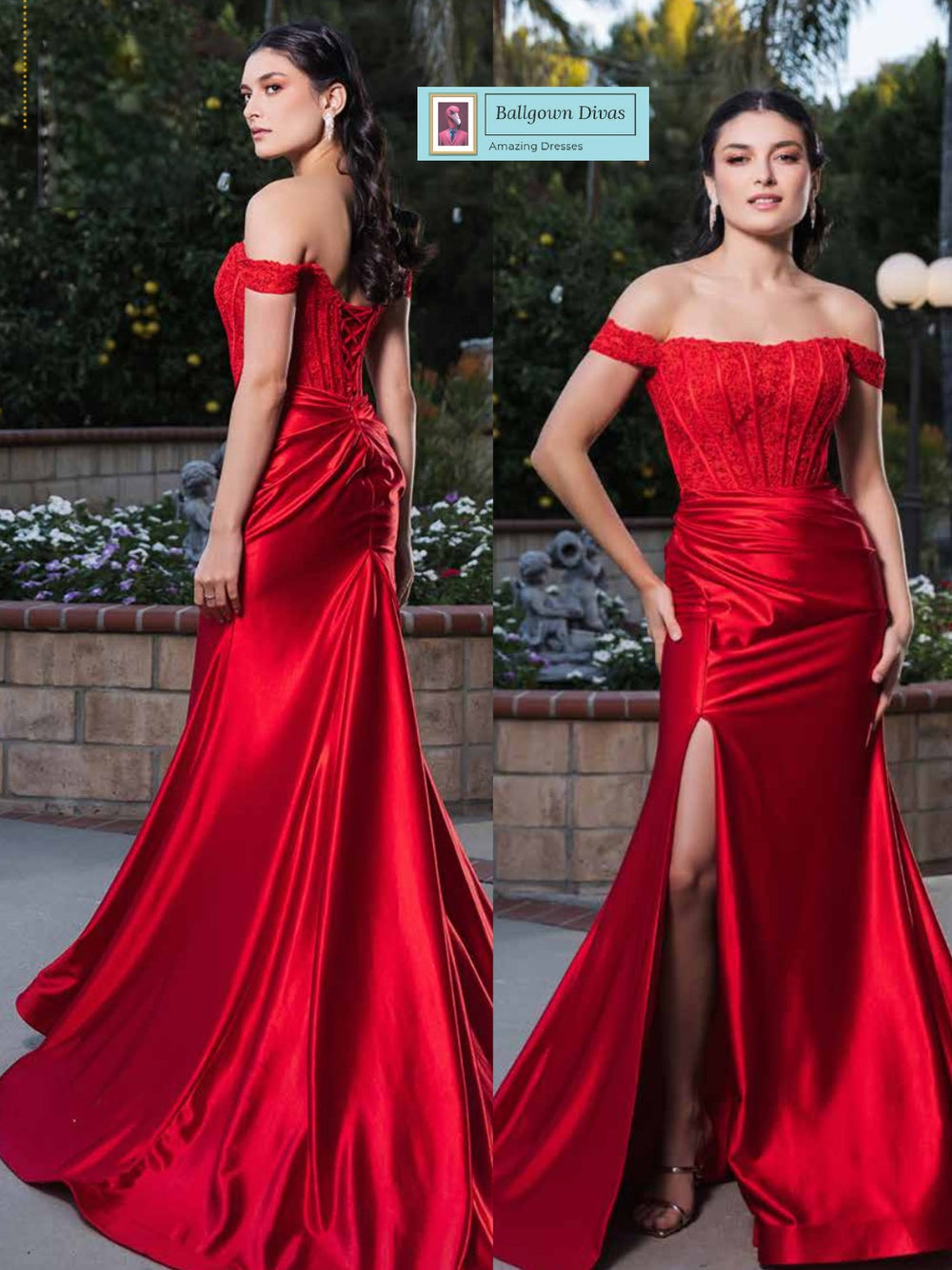 Fitted Prom Evening Dress - Isabella