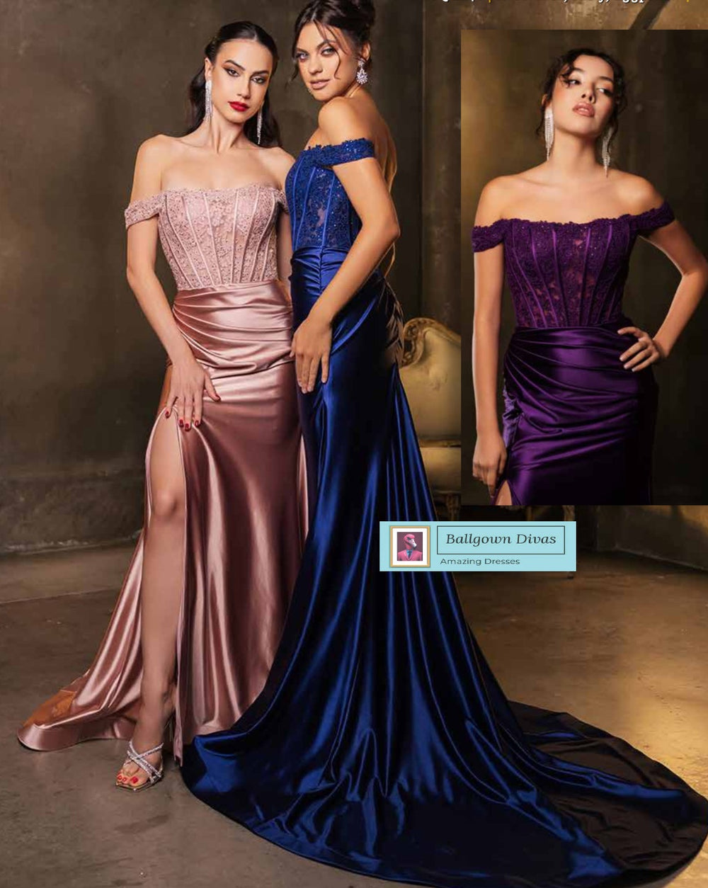 Fitted Prom Evening Dress - Isabella