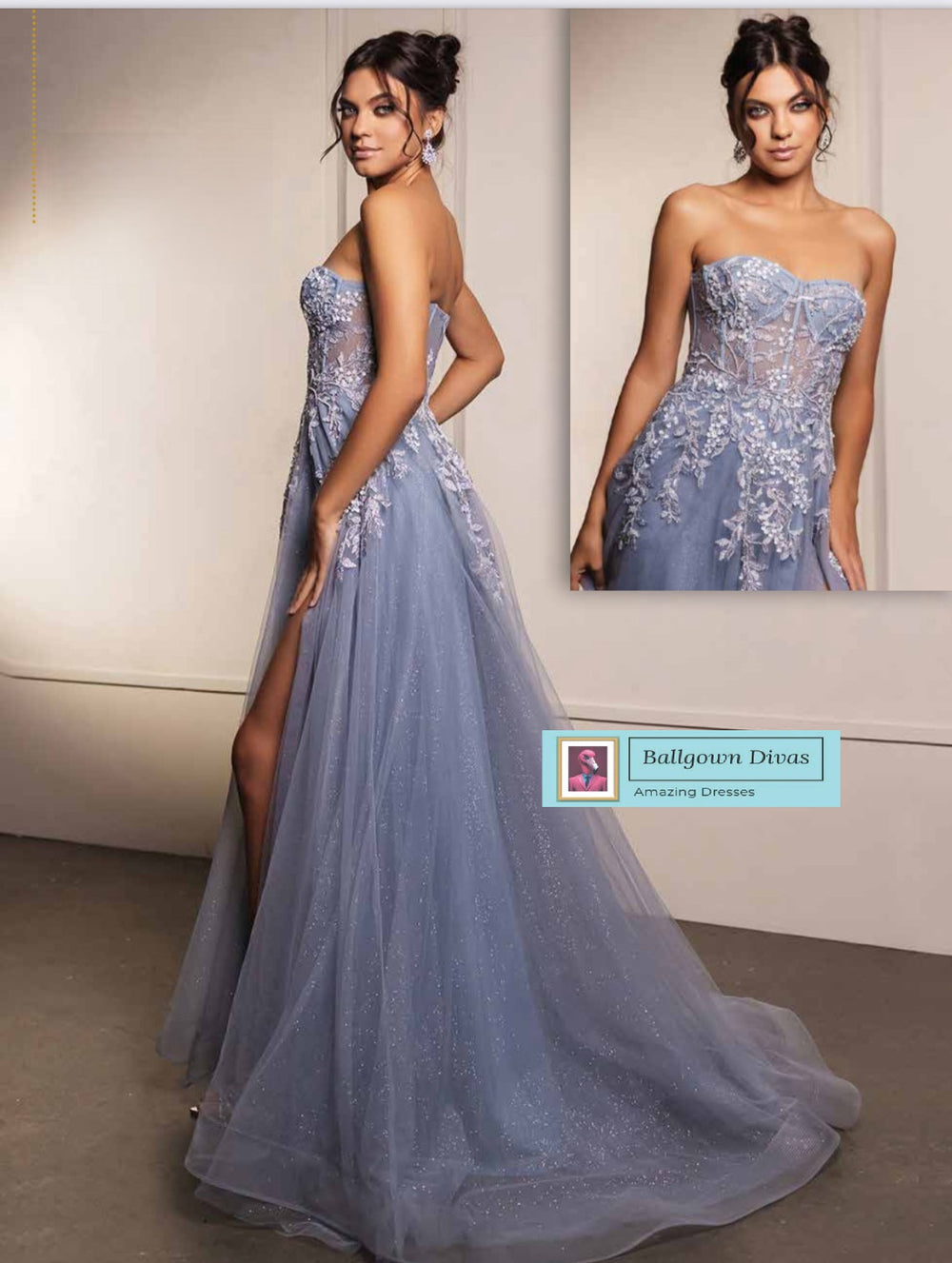 Tulle Prom Evening Dress - Jade