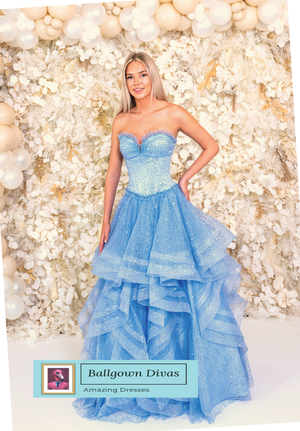 Waterfall Prom Evening Dress - Ellie