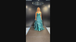 Waterfall Prom Evening Dress - Peri W