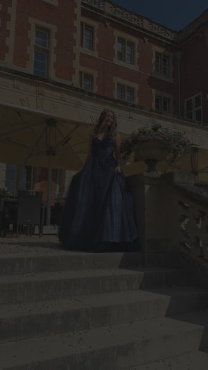 Margot - Tulle Ballgown Prom Dress - Navy
