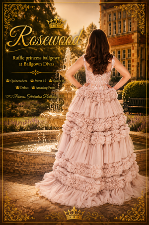 Rosewood - Ruffle Quinceañera Princess Ballgown