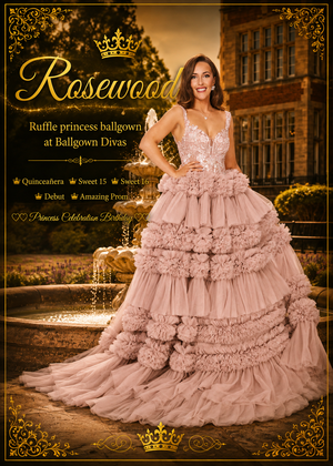 Rosewood - Ruffle Quinceañera Princess Ballgown