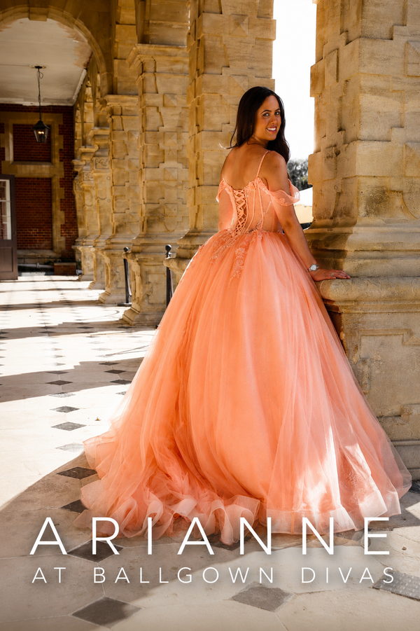 Arianne - Princess Ballgown Prom Dress - Sky Blue
