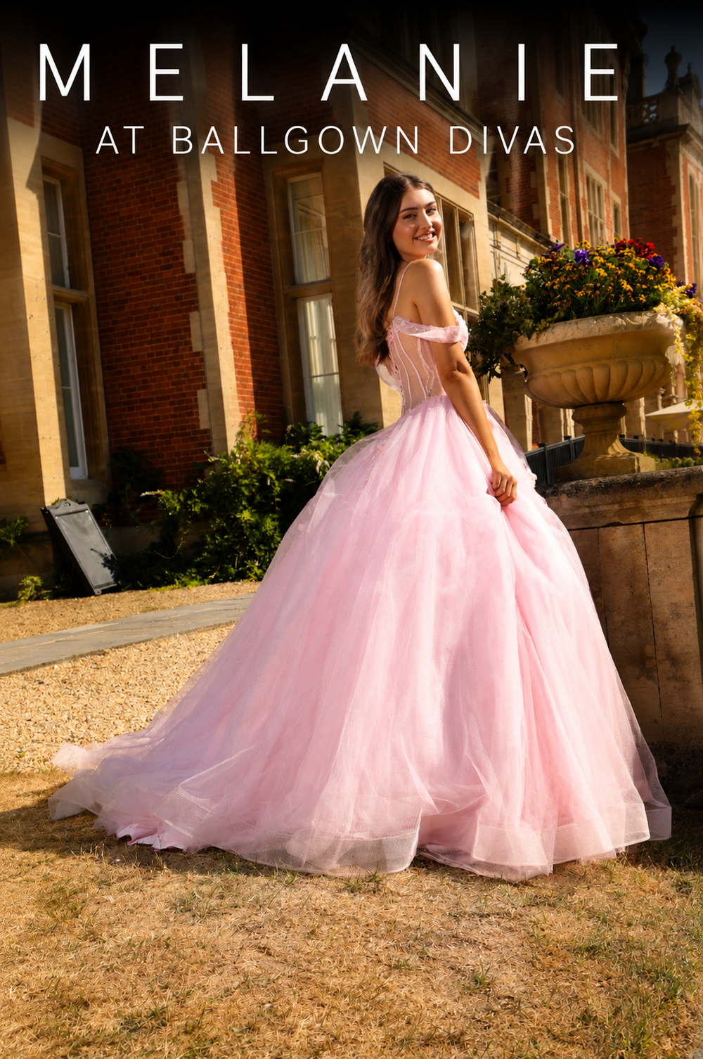 Melanie - Princess Ballgown Prom Dress - Pink