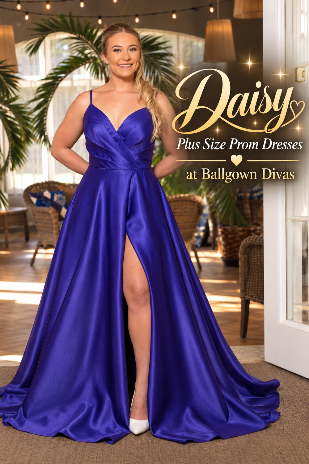 Daisy Too - Plus Size Prom Dress - Purple